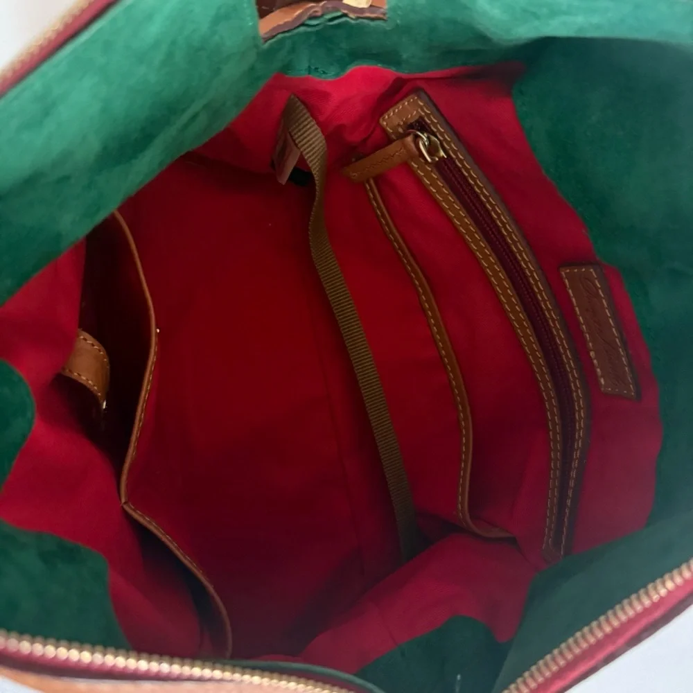 Dooney & Bourke Florentine Small Satchel – Cognac Leather - Picture 10 of 15